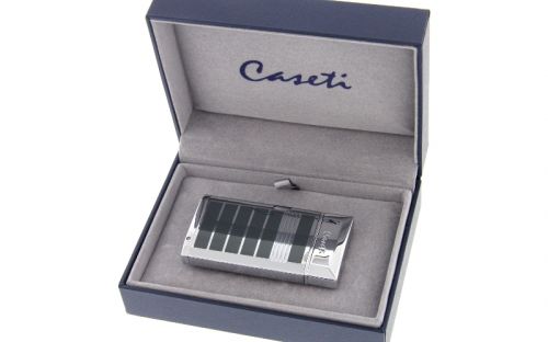 Zigarrenfeuerzeug Caseti Tours - schwarz / chrom