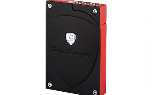 Zigarrenfeuerzeug Lamborghini Lynx - schwarz matt /rot