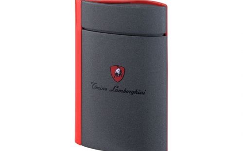 Zigarrenfeuerzeug - Lamborghini Levanto, grau/rot