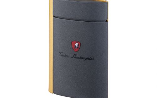 Zigarrenfeuerzeug - Lamborghini Levanto, grau/gold