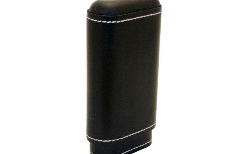 Zigarrenetui 3er Robusto - 15x10x3cm - schwarz