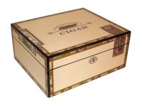 Humidor - hellbraun-lackiert, spanischer Zeder, für 30 Zigarren